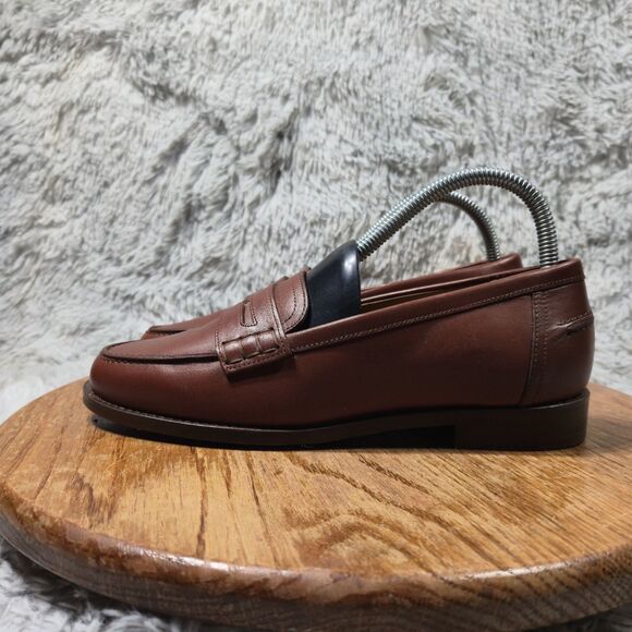 Sezane Andrea Natural Heritage Womens Size 8 EU 38 Warm Brown Leather Loafers - Picture 9 of 12